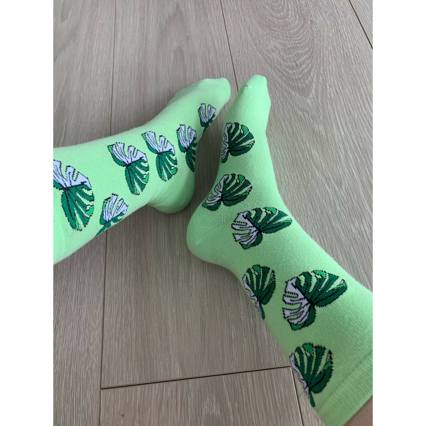Variegated Monstera Socks