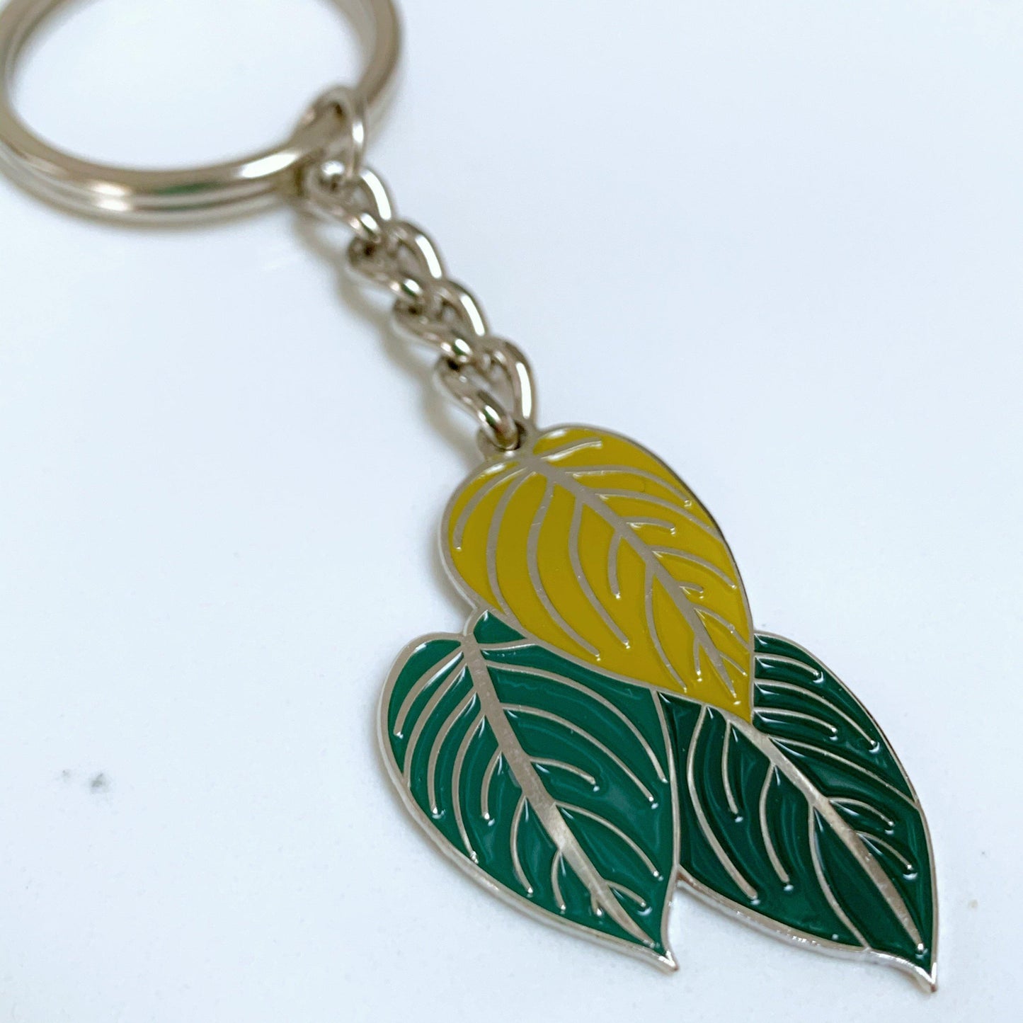 Philodendron Micans Pin / Keyring - Luxe Foliage