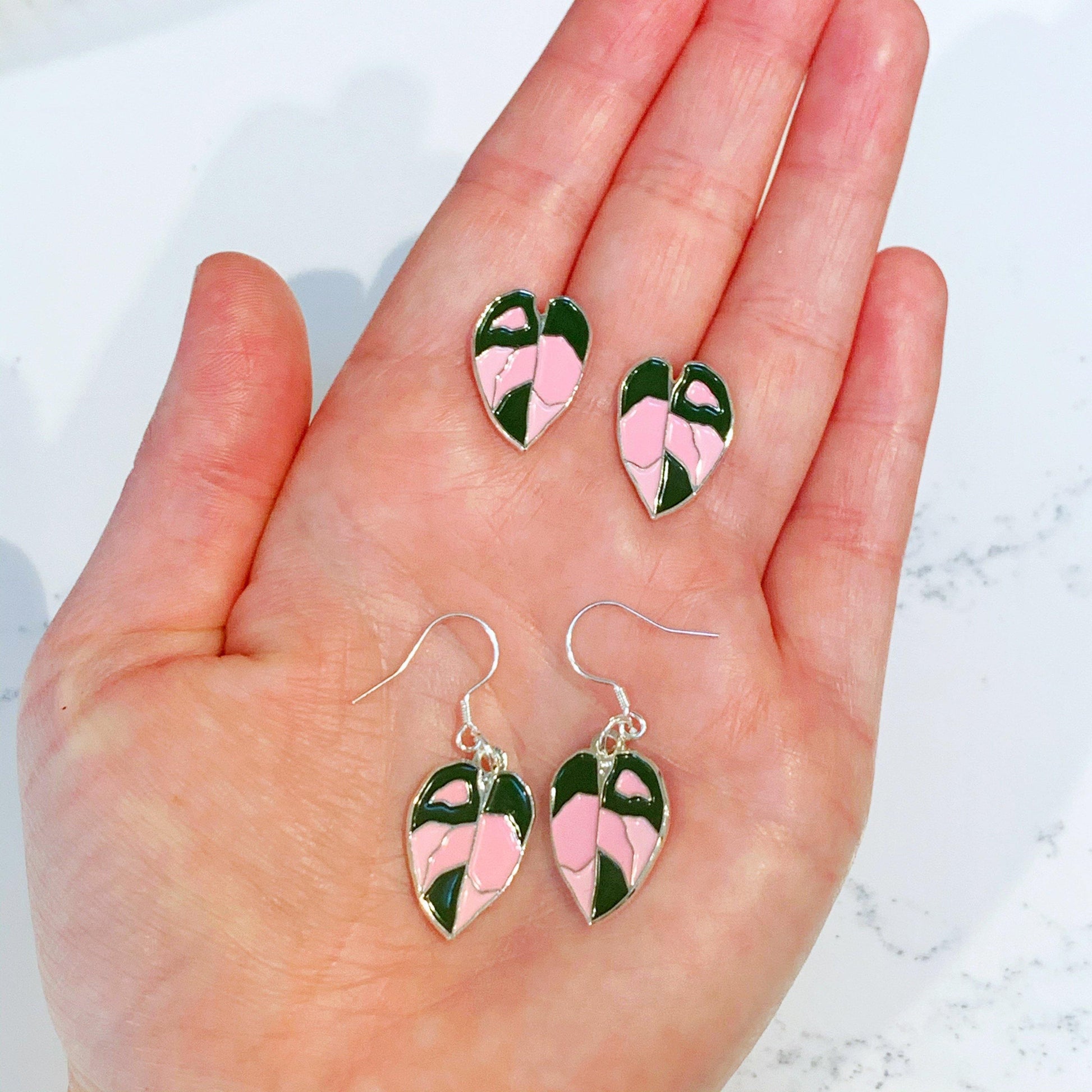 Pink Princess Earrings - Luxe Foliage