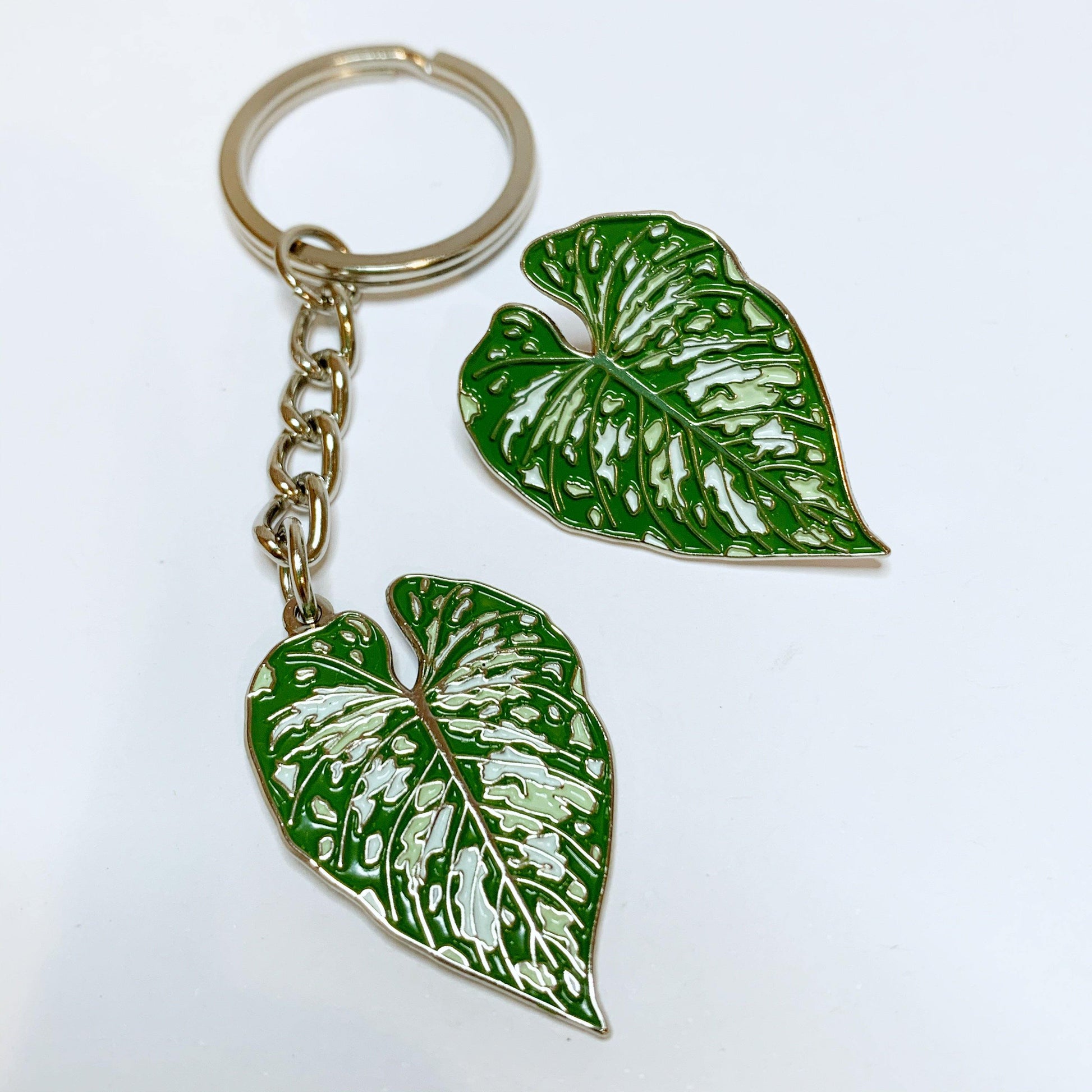 Philodendron Mamei Pin / Keyring - Luxe Foliage