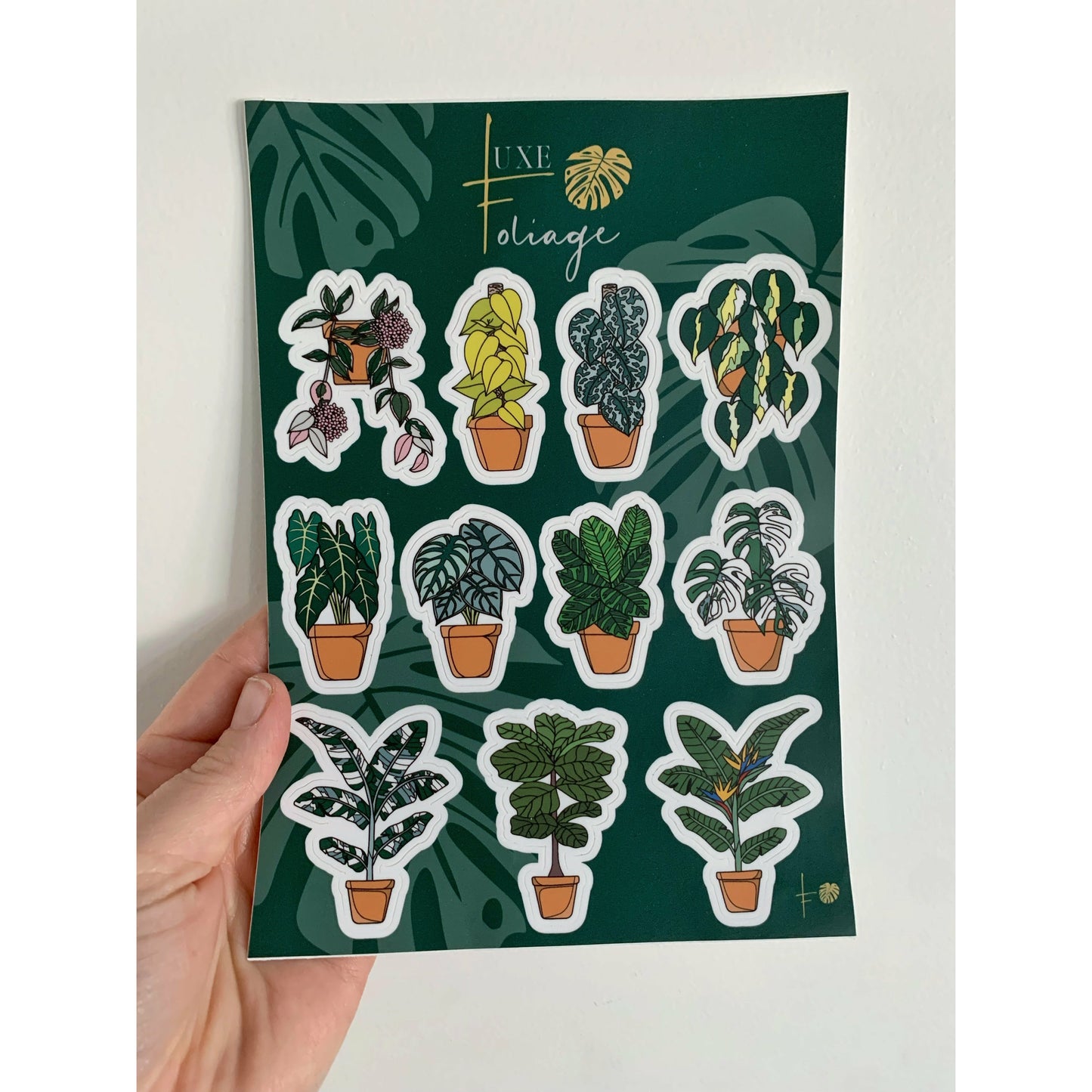 Luxe Foliage Plant Sticker Sheet