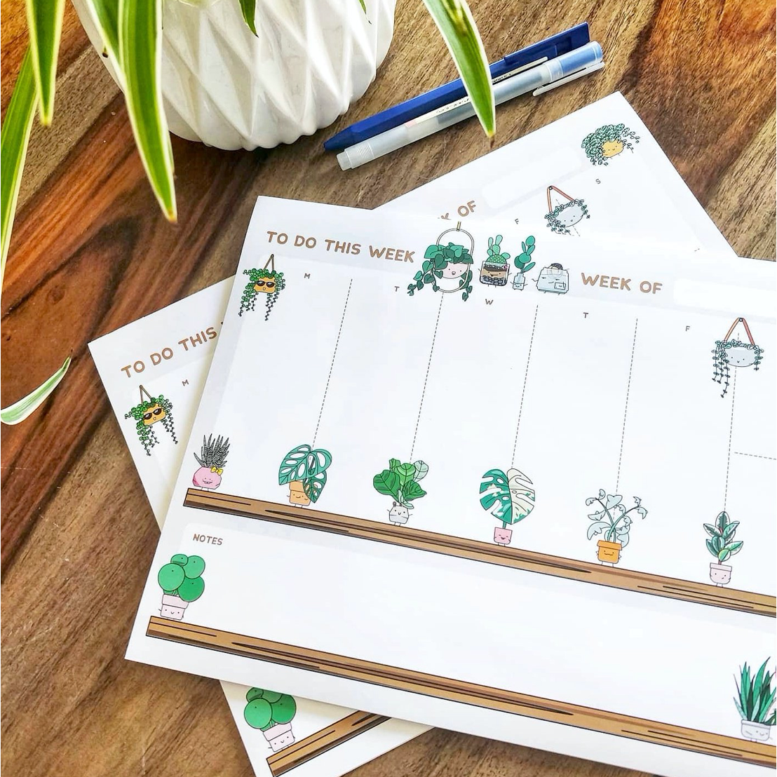 Plant Buddies weekly planner - Luxe Foliage